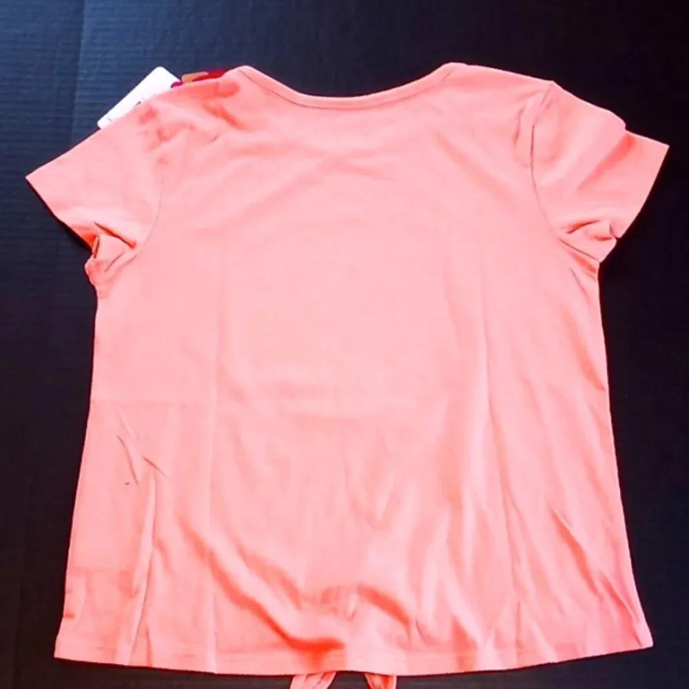 Justice Girls Tie Front T Shirt Size L